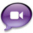 iChat donkerpaars Icon